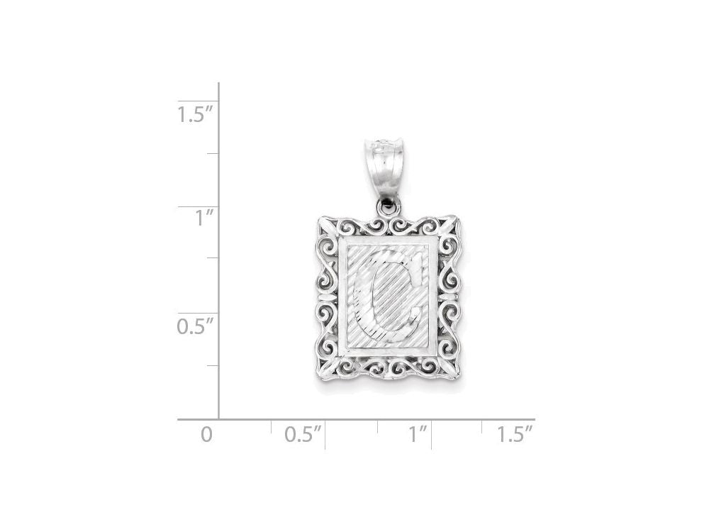 FJC Finejewelers Sterling Silver Initial C Charm