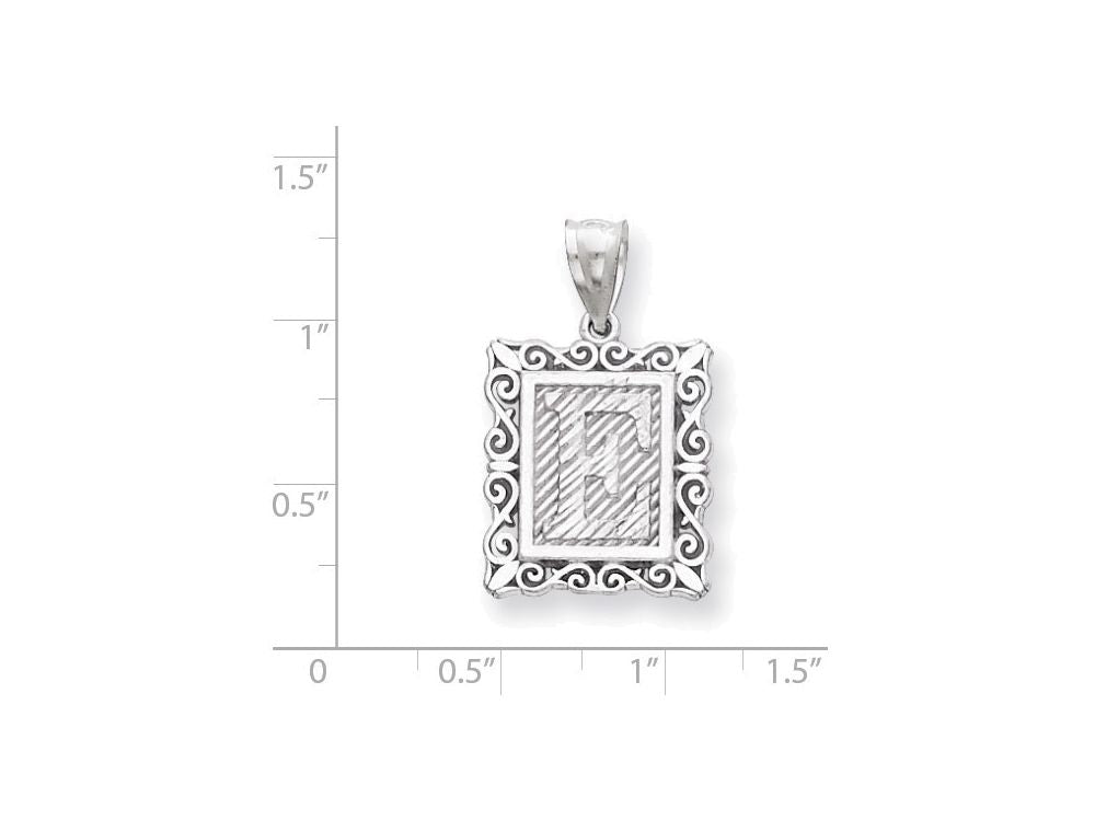 FJC Finejewelers Sterling Silver Initial E Charm