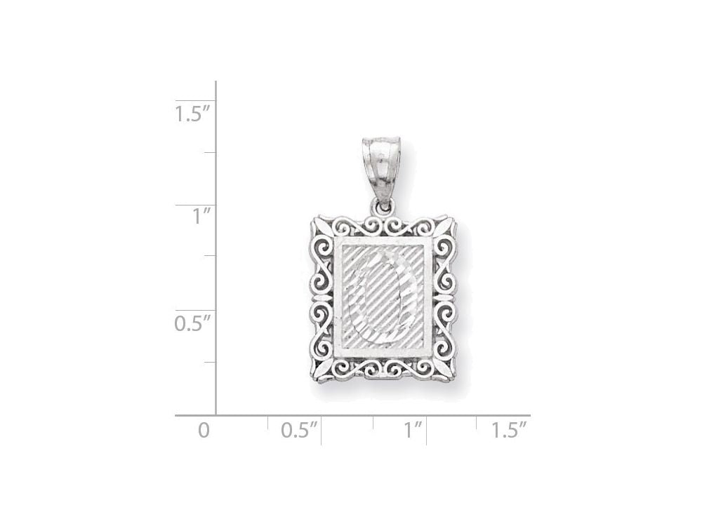 FJC Finejewelers Sterling Silver Initial O Charm