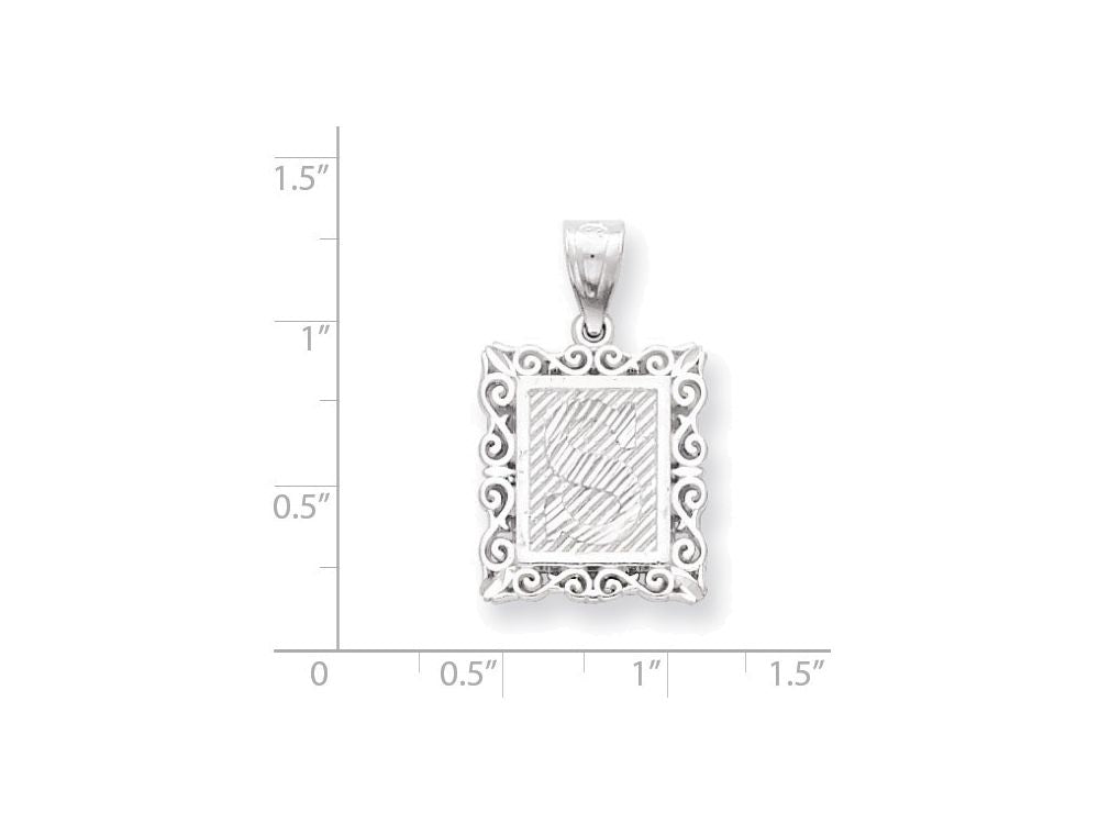 FJC Finejewelers Sterling Silver Initial S Charm