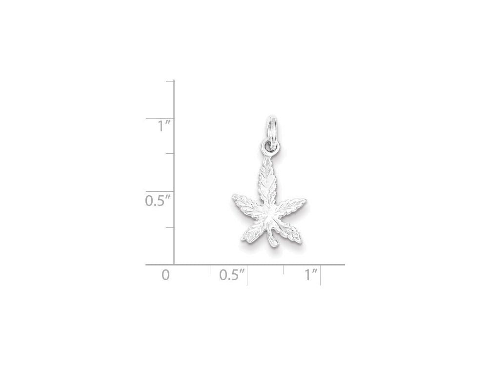 FJC Finejewelers Sterling Silver Leaf Charm