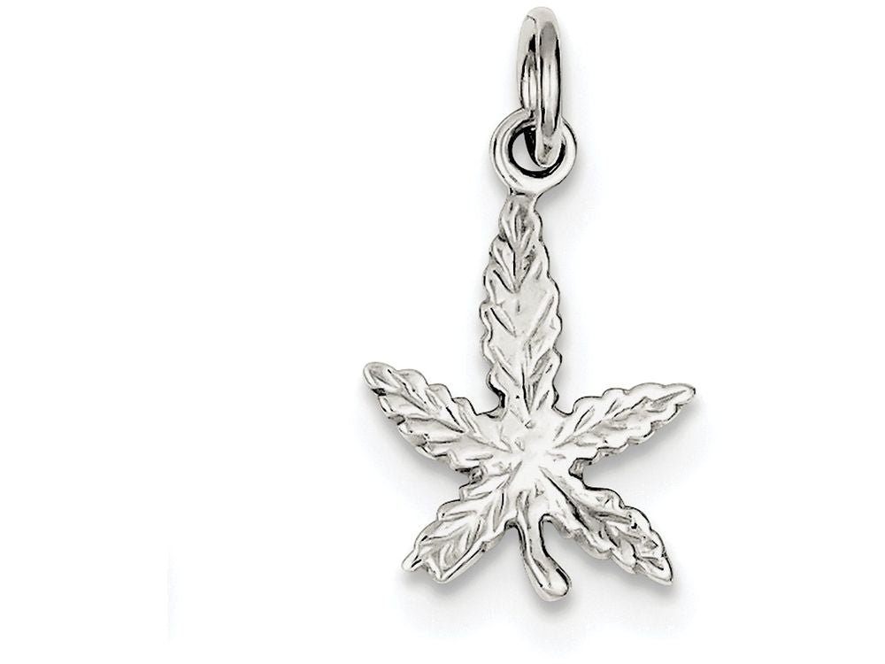 FJC Finejewelers Sterling Silver Leaf Charm