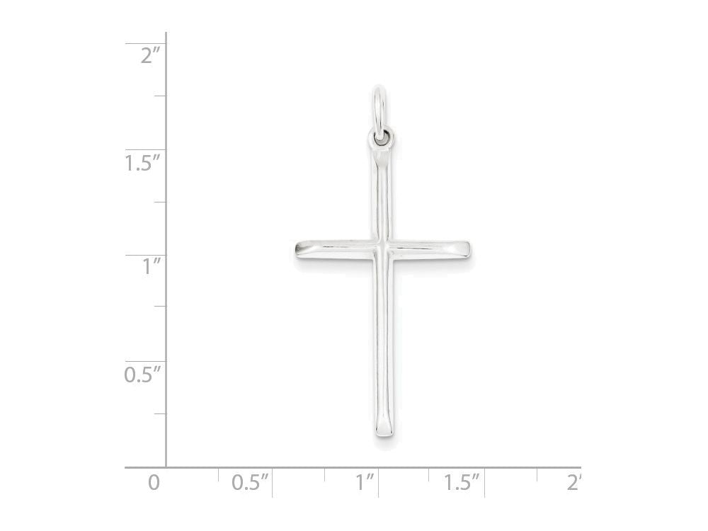 FJC Finejewelers Sterling Silver Cross Pendant Necklace - Chain Included