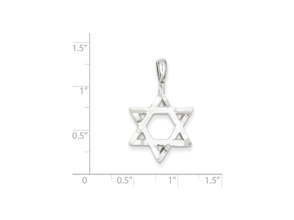 FJC Finejewelers Sterling Silver Star Of David Charm