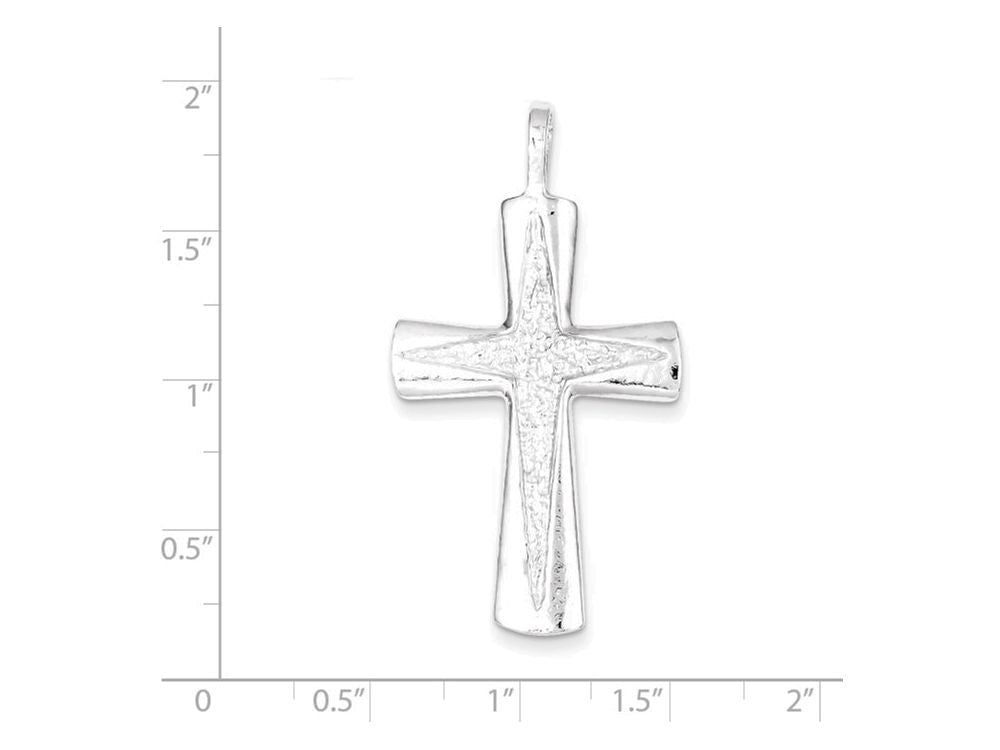 FJC Finejewelers Sterling Silver Cross Pendant Necklace - Chain Included