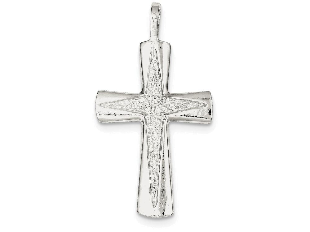 FJC Finejewelers Sterling Silver Cross Pendant Necklace - Chain Included