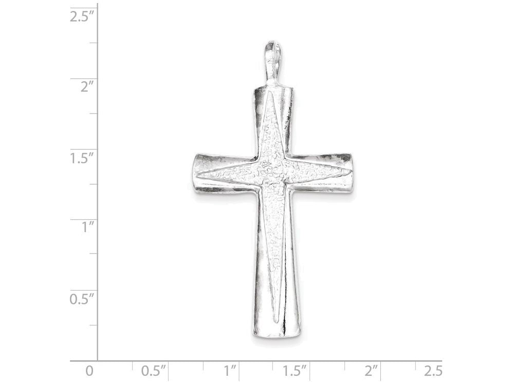 FJC Finejewelers Sterling Silver Cross Pendant Necklace - Chain Included