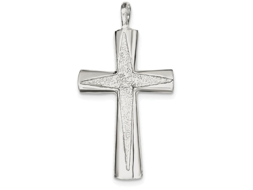 FJC Finejewelers Sterling Silver Cross Pendant Necklace - Chain Included