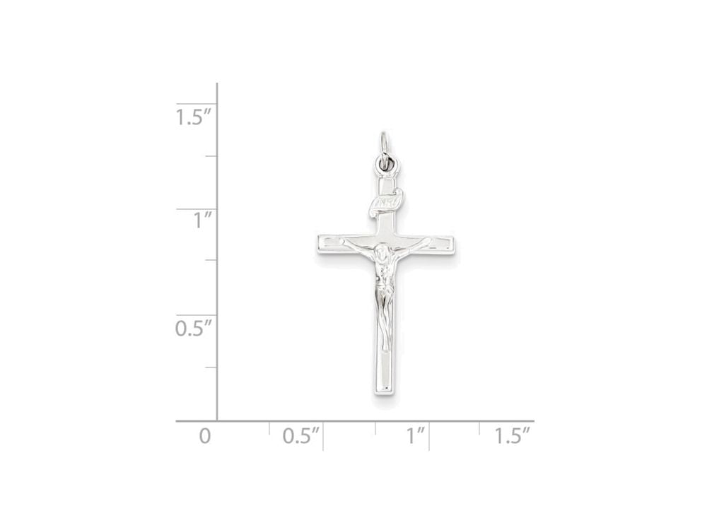 FJC Finejewelers Sterling Silver Inri Crucifix Pendant Necklace - Chain Included