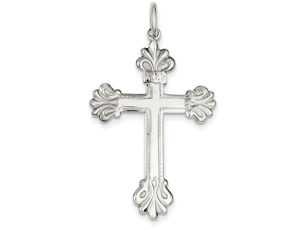 FJC Finejewelers Sterling Silver Inri Cross Pendant Necklace - Chain Included
