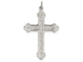 FJC Finejewelers Sterling Silver Budded Cross Pendant Necklace - Chain Included