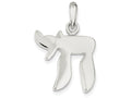 FJC Finejewelers Sterling Silver Chai (life) Pendant Necklace - Chain Included