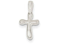 FJC Finejewelers Sterling Silver Tiny Freeform Cross Charm