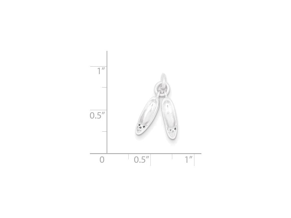 FJC Finejewelers Sterling Silver Ballet Slippers Charm