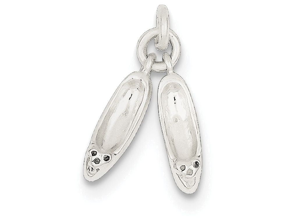 FJC Finejewelers Sterling Silver Ballet Slippers Charm