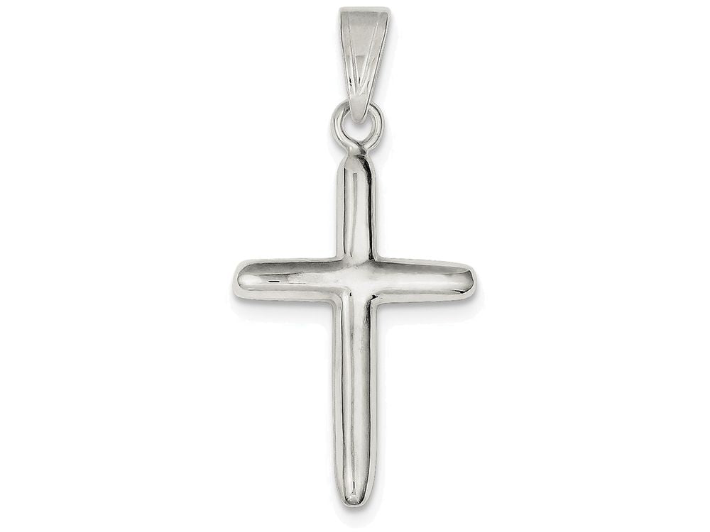 FJC Finejewelers Sterling Silver Polished Cross Pendant Necklace - Chain Included