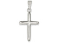 FJC Finejewelers Sterling Silver Polished Cross Pendant Necklace - Chain Included
