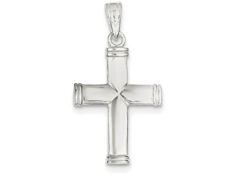FJC Finejewelers Sterling Silver Reversible Cross Pendant Necklace - Chain Included