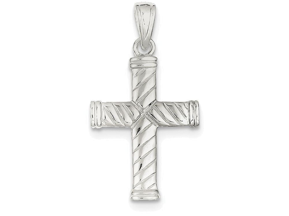 FJC Finejewelers Sterling Silver Reversible Cross Pendant Necklace - Chain Included