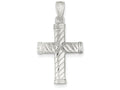 FJC Finejewelers Sterling Silver Reversible Cross Pendant Necklace - Chain Included