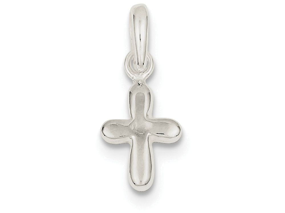 FJC Finejewelers Sterling Silver Cross Pendant Necklace - Chain Included