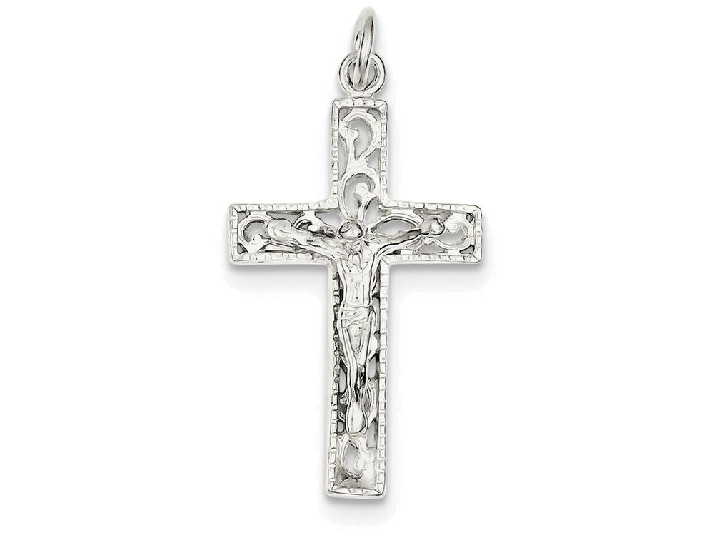 FJC Finejewelers Sterling Silver Inri Crucifix Pendant Necklace - Chain Included