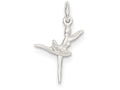 FJC Finejewelers Sterling Silver Ballerina Charm