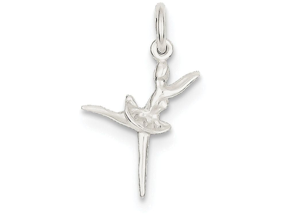FJC Finejewelers Sterling Silver Ballerina Charm