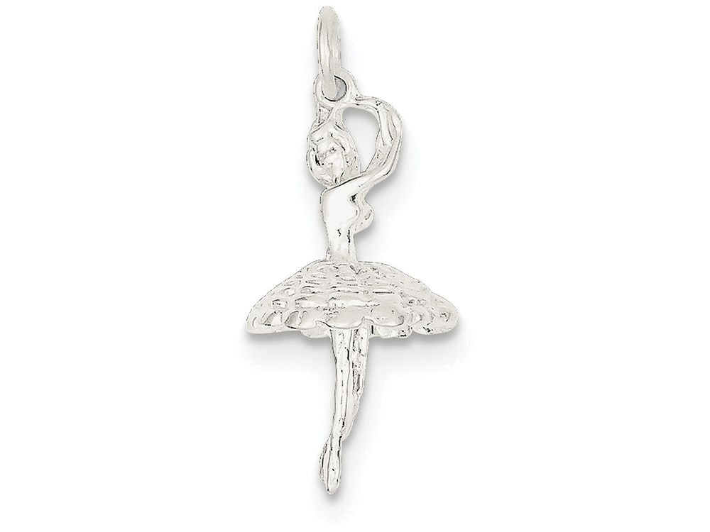 FJC Finejewelers Sterling Silver Ballerina Charm