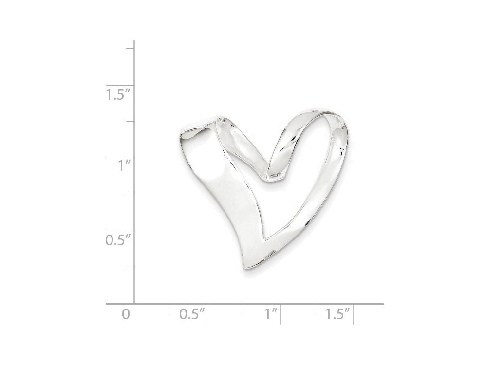 FJC Finejewelers Sterling Silver Heart Slide