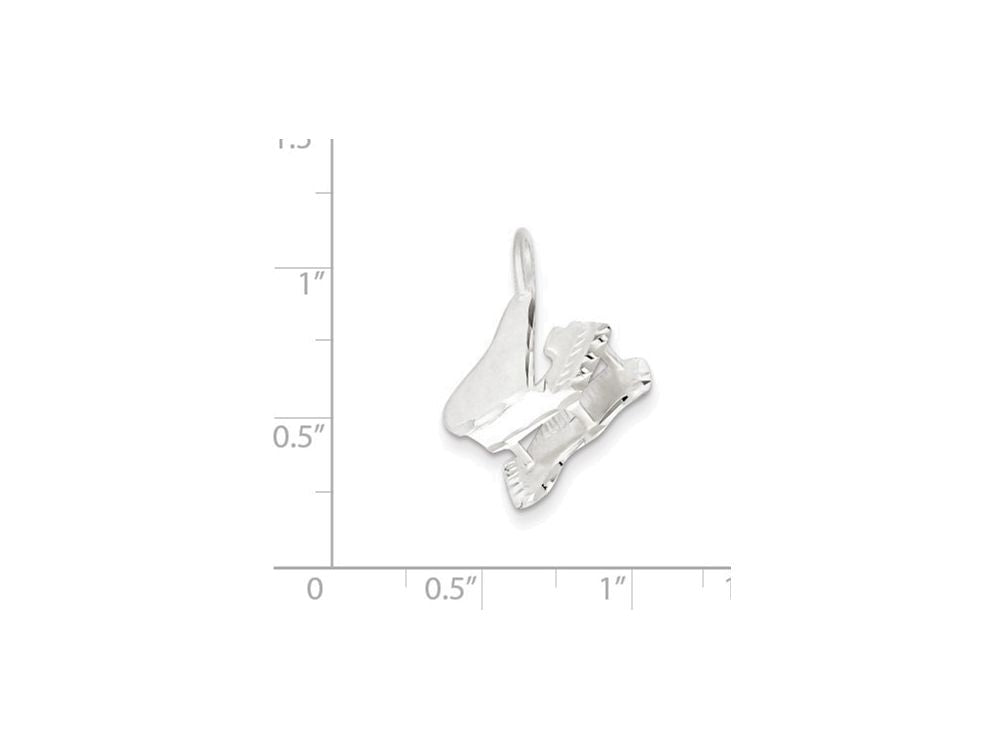 FJC Finejewelers Sterling Silver Piano Charm