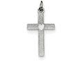 FJC Finejewelers Sterling Silver Heart Cross Charm