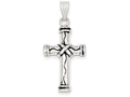 FJC Finejewelers Sterling Silver Cross Pendant Necklace - Chain Included
