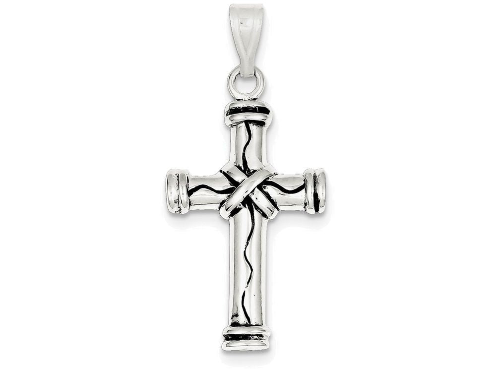 FJC Finejewelers Sterling Silver Cross Pendant Necklace - Chain Included
