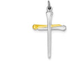 FJC Finejewelers Sterling Silver Nail Cross Pendant Necklace - Chain Included