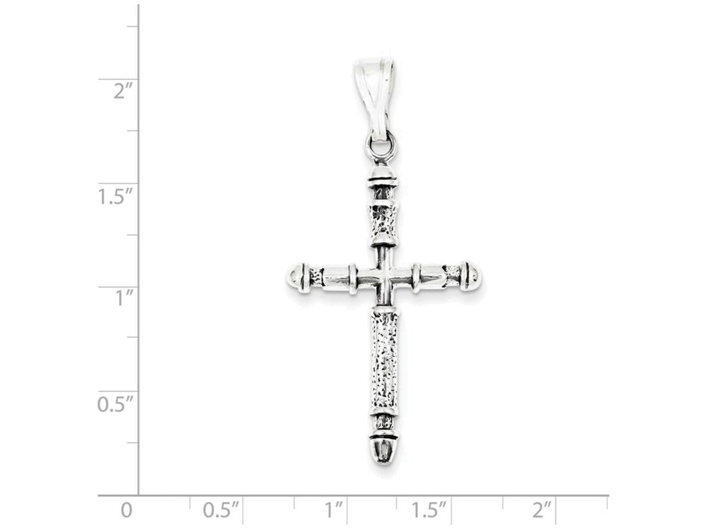 FJC Finejewelers Sterling Silver Antiqued Cross Pendant Necklace - Chain Included