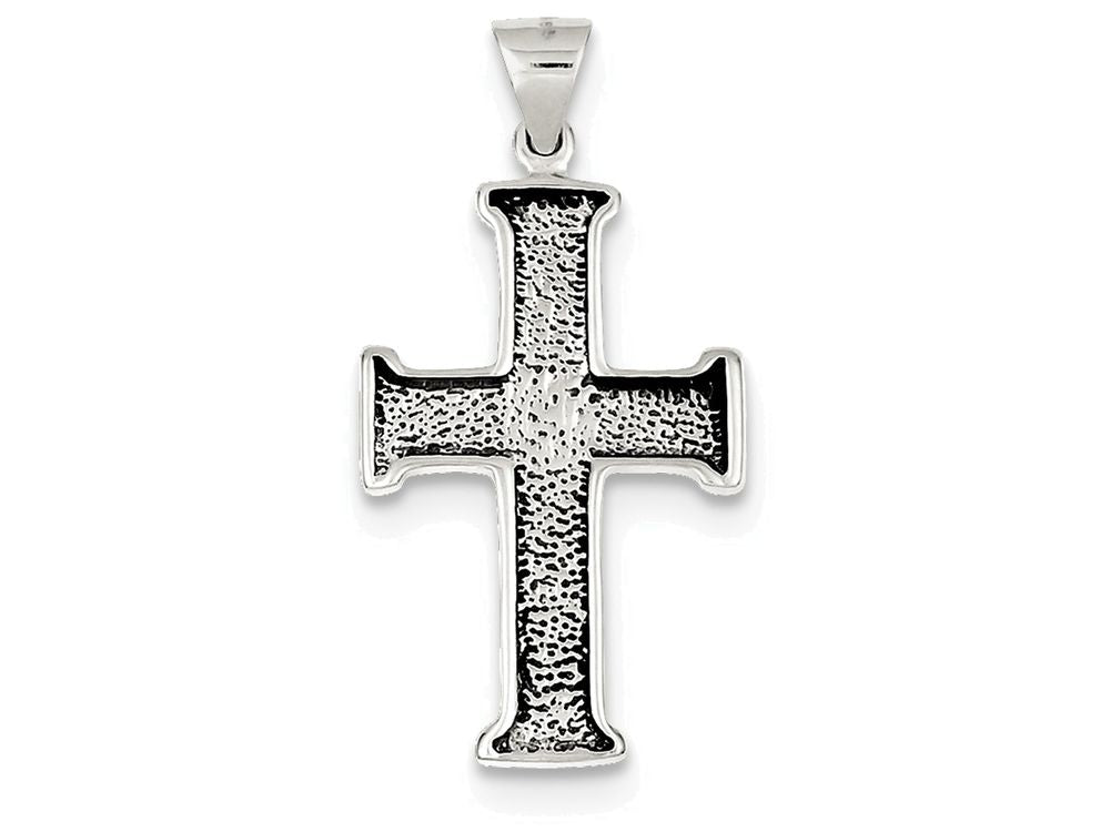FJC Finejewelers Sterling Silver Antiqued Cross Pendant Necklace - Chain Included