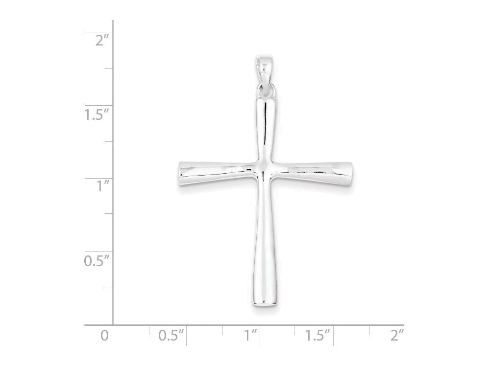 FJC Finejewelers Sterling Silver Cross Pendant Necklace - Chain Included