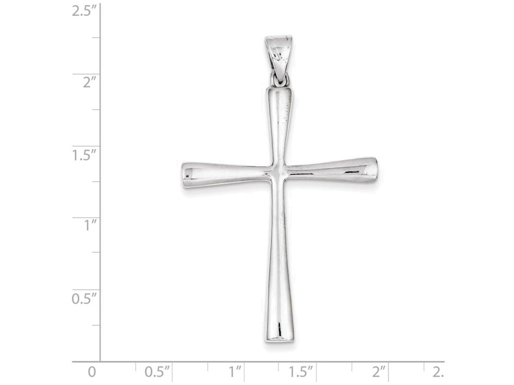 FJC Finejewelers Sterling Silver Cross Pendant Necklace - Chain Included