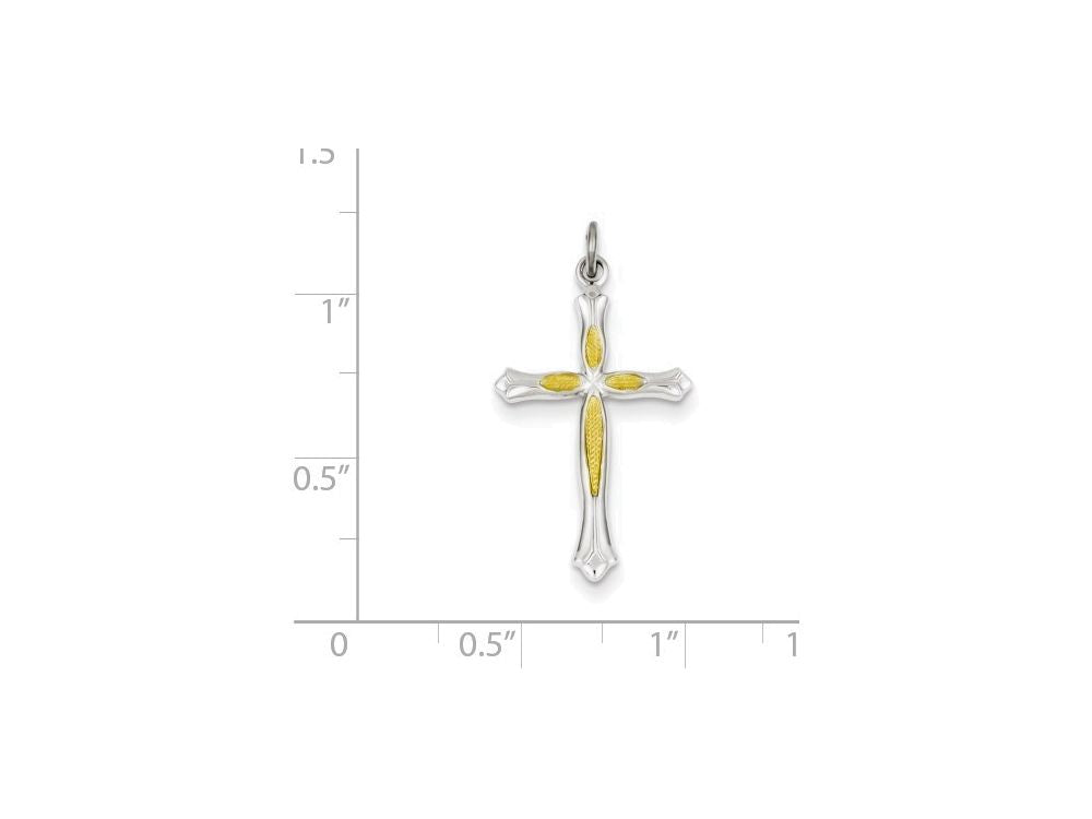 FJC Finejewelers Sterling Silver And Cross Pendant Necklace - Chain Included