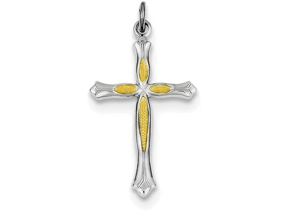 FJC Finejewelers Sterling Silver And Cross Pendant Necklace - Chain Included