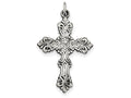FJC Finejewelers Sterling Silver Antiqued Cross Pendant Necklace - Chain Included