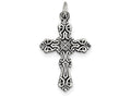 FJC Finejewelers Sterling Silver Antiqued Cross Pendant Necklace - Chain Included