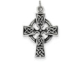 FJC Finejewelers Sterling Silver Antiqued Celtic Cross Charm