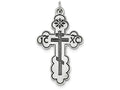 FJC Finejewelers Sterling Silver Eastern Orthodox Cross Charm