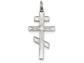 FJC Finejewelers Sterling Silver Eastern Orthodox Cross Pendant Necklace - Chain Included