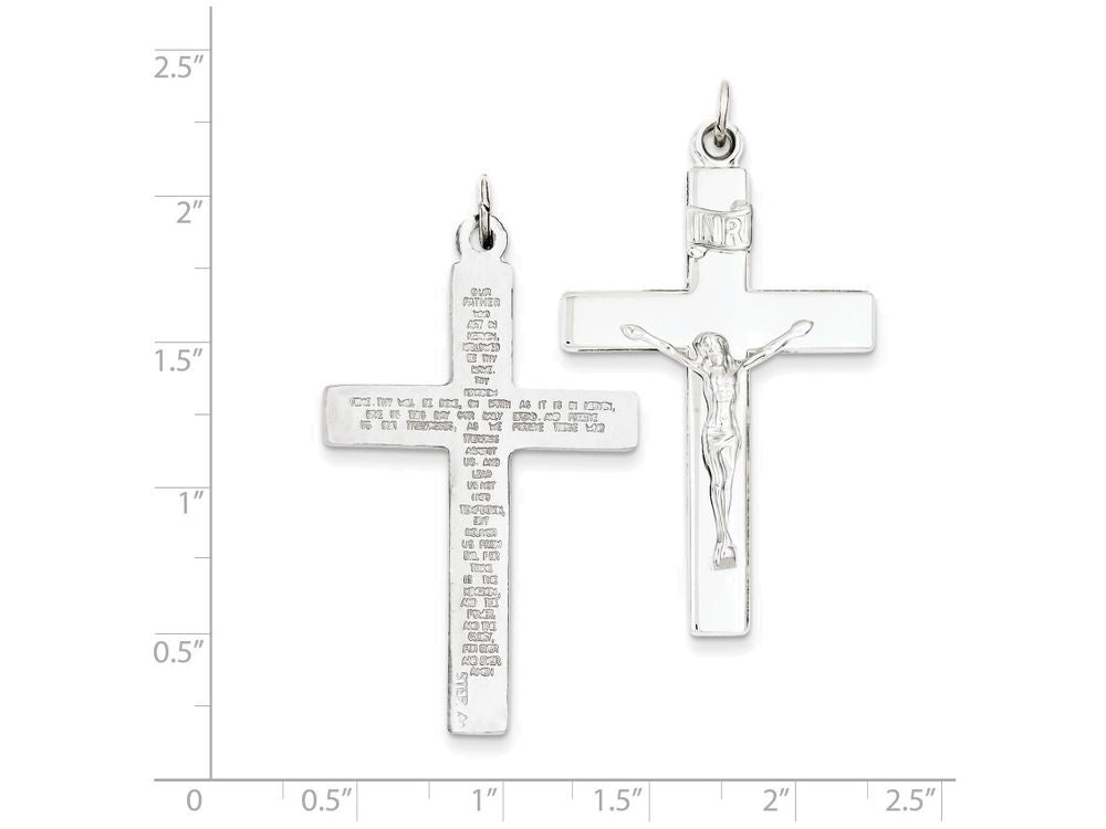 FJC Finejewelers Sterling Silver Crucifix Pendant Necklace - Chain Included