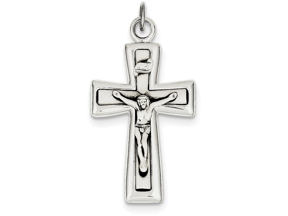 FJC Finejewelers Sterling Silver Inri Crucifix Pendant Necklace - Chain Included