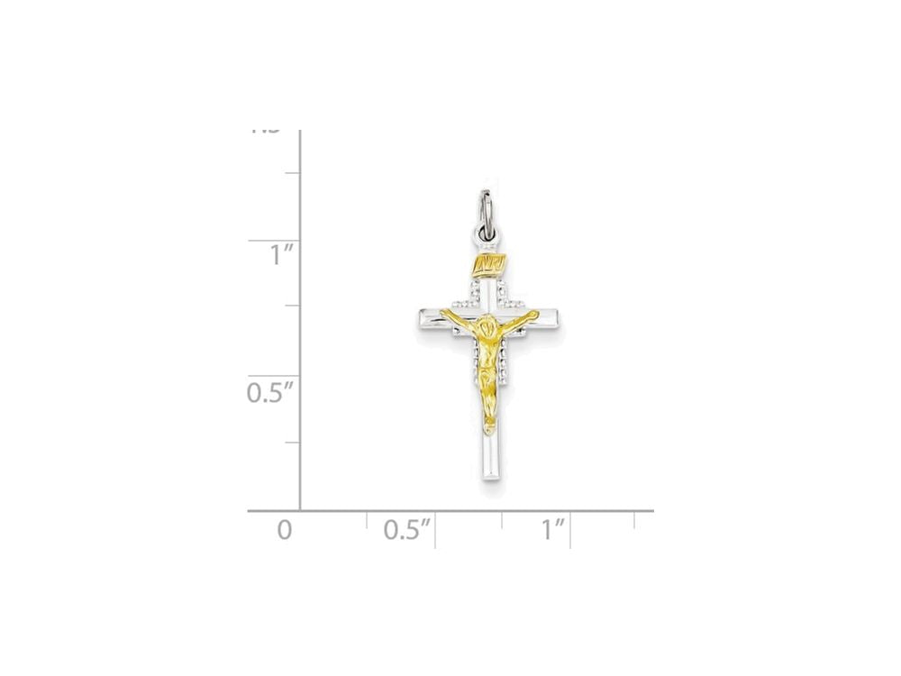 FJC Finejewelers Sterling Silver Inri Crucifix Charm