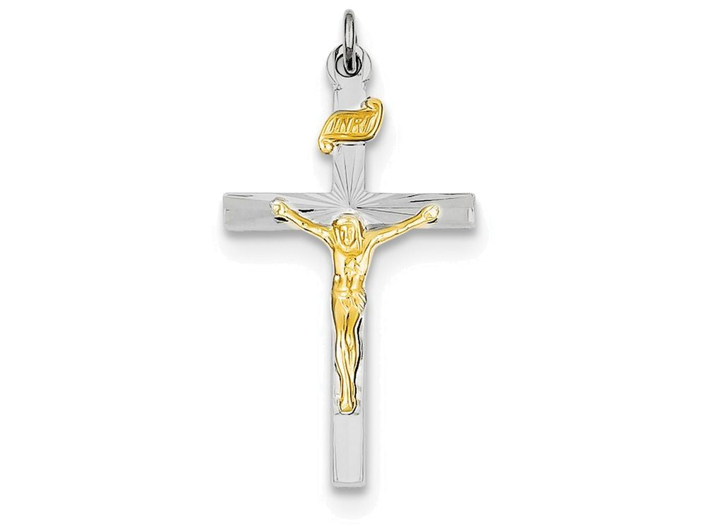 FJC Finejewelers Sterling Silver Inri Crucifix Charm